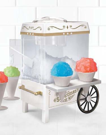 SCM502 Snow Cone Maker Shave ice cubes into fluffy snow with this tabletop snow