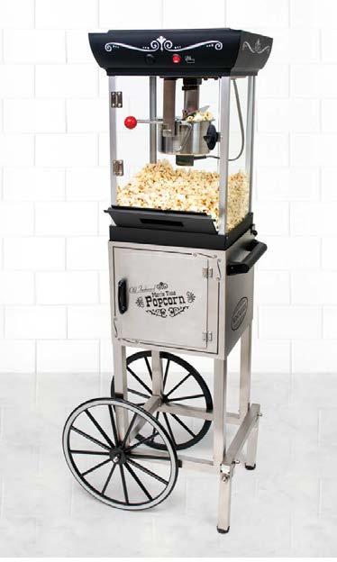 compartment. Makes up to 24 cups of popcorn per batch.