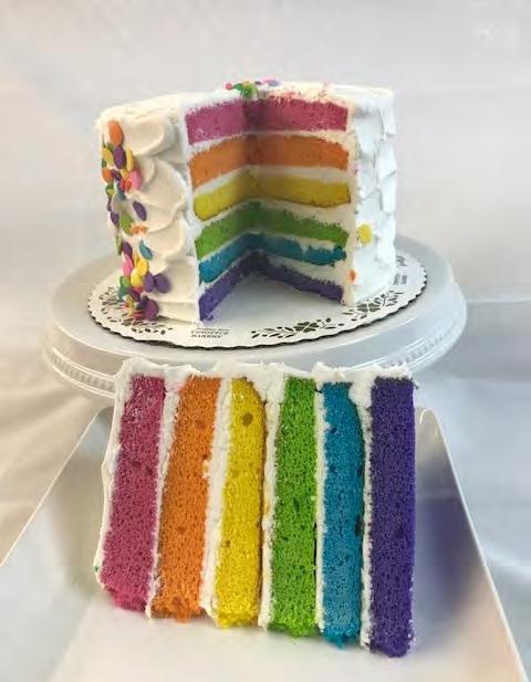 Cakes to celebrate the season The Kayla A beautiful rainbow cake 6 layers of our