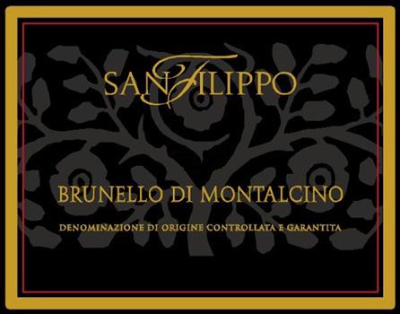 Brunello di Montalcino San Filippo 2010 Appellation: BRUNELLO DI MONTALCINO DOCG Cru: n/a Vineyard extension (hectares): 2 1999,2000 marl Exposure: North, north-east Colour: Ruby red with a slight