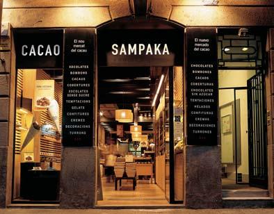 Three good reasons for being a Cacao Sampaka franchisee A unique business We have a unique positioning that enables us to achieve: High sales levels thanks to: A highly sophisticated, identifying