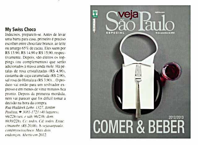 Brazilian food guide Veja Sao