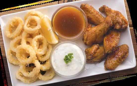 90 Chicken wings tossed in Spur s famous Durky sauce. CRISPY CHEESY GARLIC ROLL 32.90 CHICKEN LIVERS 59.90 Spicy peri-peri chicken livers. Served with toast. CALAMARI 64.