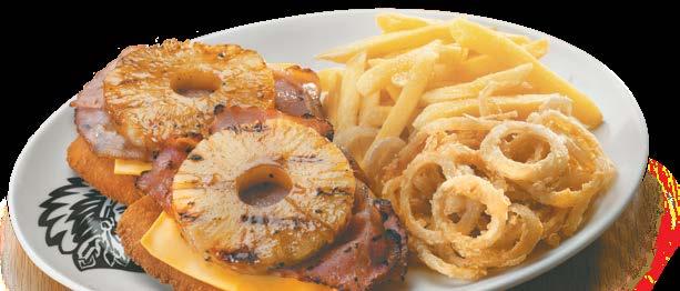 RIBS, CHICKEN & SEAFOOD Basted in Spur s unique secret basting and served with Spur-style crispy onion rings and chips OR a baked potato OR sweet potato fries (Add R5.00).