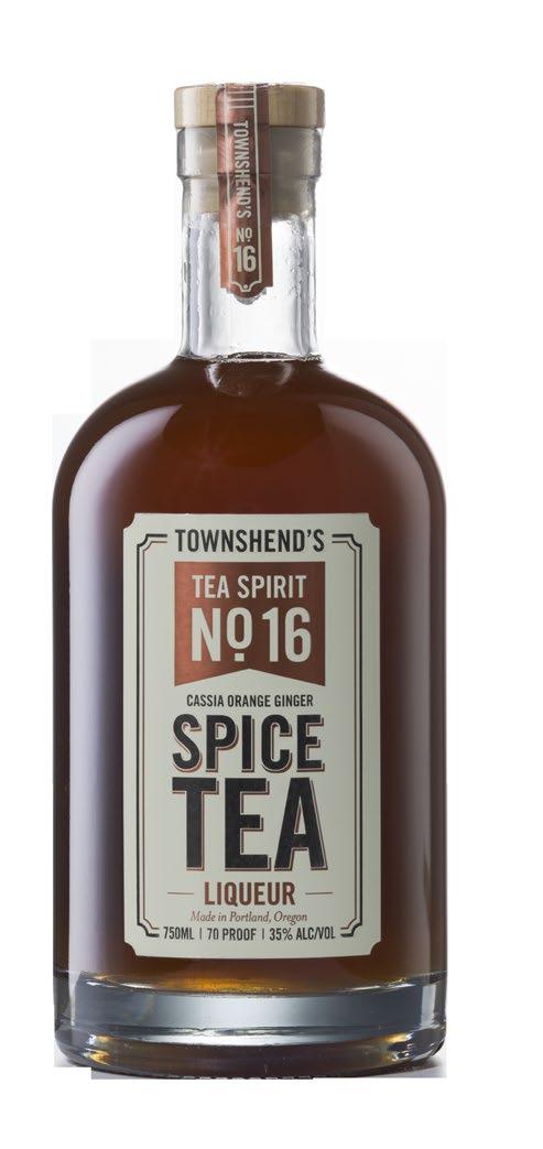 Townshend s No. 16 Spice Tea is a blend of Yunnan black tea, ginger root, cassia, cinnamon, sweet orange peel, Curaçao peel, bergamot, and allspice.
