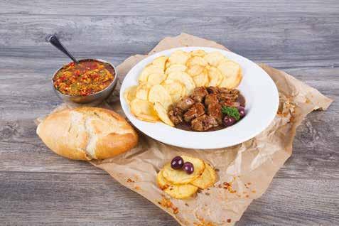Meat Prego Roll and Chips R 74.95 Tender topside on a Portuguese roll with sauce of course. Rump Trinchado R134.95 Cubed rump cutlets in our traditional Portuguese trinchado Fillet Trinchado R169.