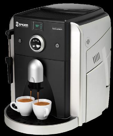 The SPIDEM My Coffee DIGITAL RAPID STEAM model provides even easier and