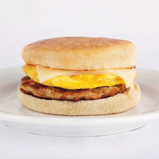 0 oz Pork Sausage with Aged Cheddar Cheese on a Whole Wheat Muffin 263407 Turkey Sausage, Egg