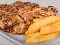 950 Farrouj Msahab Chargrilled Boneless Chicken, Served With French Fries,
