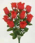 29 ea L30 30099WT rose/rose bud bush x 14" color