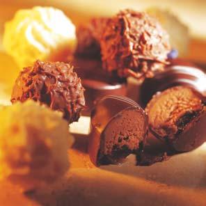 What is What? Chocolate coatings, fatty glazes and fillings are distinguished by a higher fat content in the chocolate.