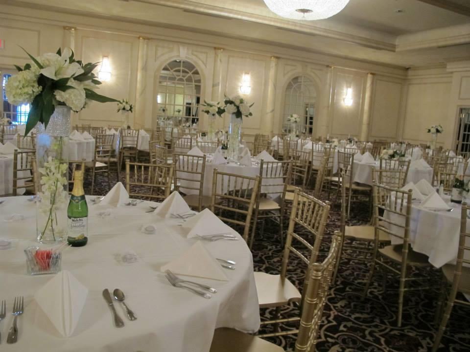 Addison Event Center is a luxurious 3,700 square foot ballroom boasting refinements of French Palladium mirrored windows, faux columns, Swarovski crystal chandeliers, and a large 16 x32 built-in