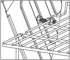 Then Position the Warming Rack onto the Hex Bolts and Secure it with another two