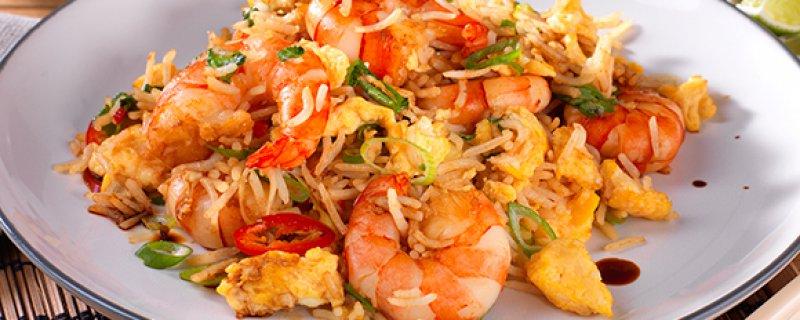Thai Fried Rice Saturday 20th May COOK TIME PREP TIME SERVES 00:40:00 00:10:00 4 An easy and satisfying Thai fried rice recipe.