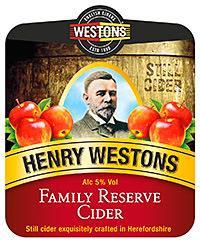 8% Henry Weston s Family Reserve This medium still cider compliments any meal.