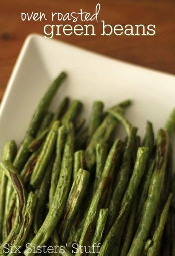 SMALLER HEALTHY PLAN-OVEN ROASTED GREEN BEANS S I D E D I S H Serves: 4 Prep Time: 5 Minutes Cook Time: 25 Minutes Calories: 68 Fat: 2 Carbohydrates: 12.3 Protein: 3.1 Fiber: 5.9 Saturated Fat: 0.