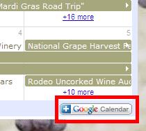 Adding Texas Wine CONSUMER Calendar Once your personal calendar has loaded, navigate to http://sites.google.