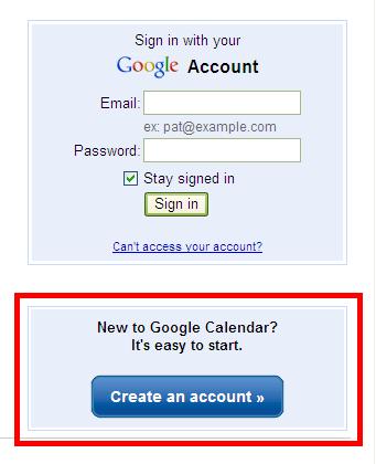 Creating a Google CALENDAR Account You do not need to have a Gmail account (email) to use Google Calendar.
