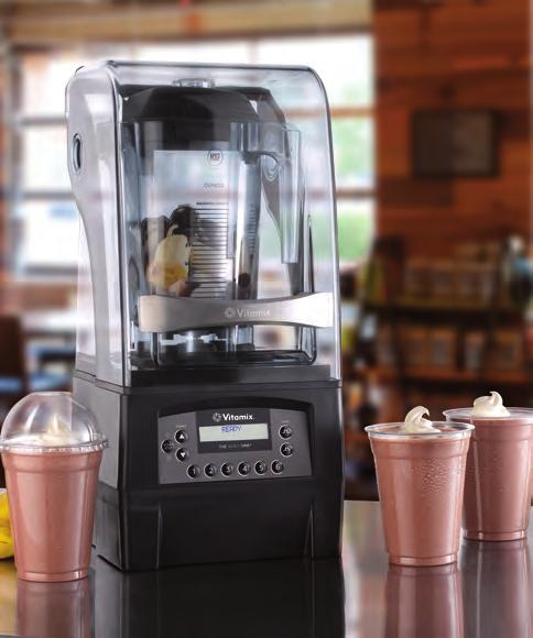 with perfectly blended frappés, smoothies, shakes,
