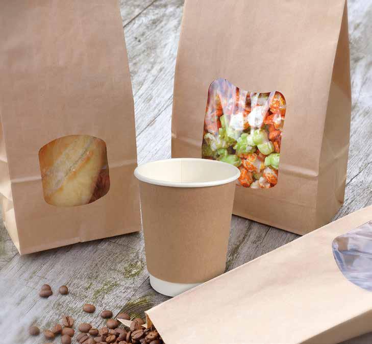 Abena offers a range of stylish Detpak Retail Bags, ideal for all types of food, such as coffee beans, biscuits, chocolates, muesli and nuts.