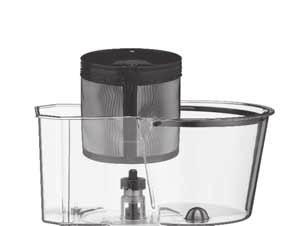 FEATURES AND BENEFITS 1. Coffeemaker Lid Lifts off to access Coffee Filter Basket and Water Tank. 2. Coffee Filter Basket Lifts out of Water Tank to fill and clean.