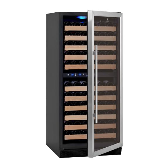 KingsBottle understands the need for different temperatures and the desire for convenience of being able to store them all in one wine cooler. This is why we created our dual zone wine refrigerators.