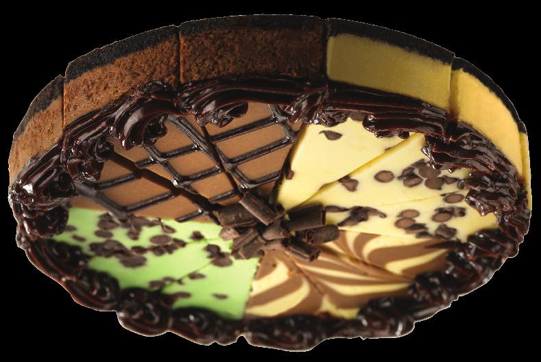 Ultimate Cheescakes Chocolate 4 in1 Cheesecake Rich & Creamy. Just thaw & serve.