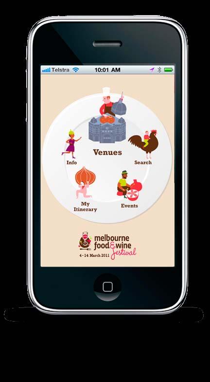 iphone APP Your event is featured in MFWF s free iphone app, keeping the Festival at the fingertips of a