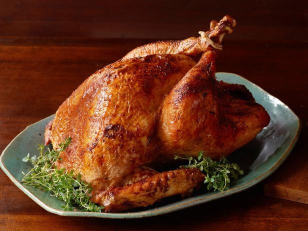 Seasonings for the Perfect Roasted Turkey Kosher salt** Freshly ground black pepper** 1 bunch fresh thyme (remove rubber band, rinse and dry before use) 1 lemon, halved 1 head garlic, cut in half