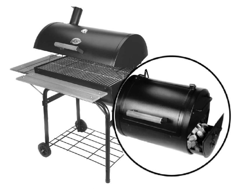 Char-Griller barrel grill. Assembly instructions for use as a Portable Table Top grill can be found on page 3.