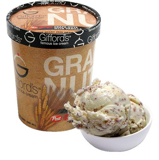 Vanilla ice cream and real Grape-Nuts make this a New England favorite.