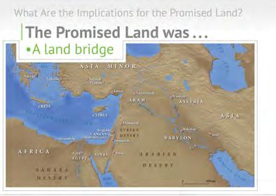 This is empire-building land and we see that reflected in our Bible reading. We read about large empires like Egypt, Aram, Assyria, Babylon, and notice their location.