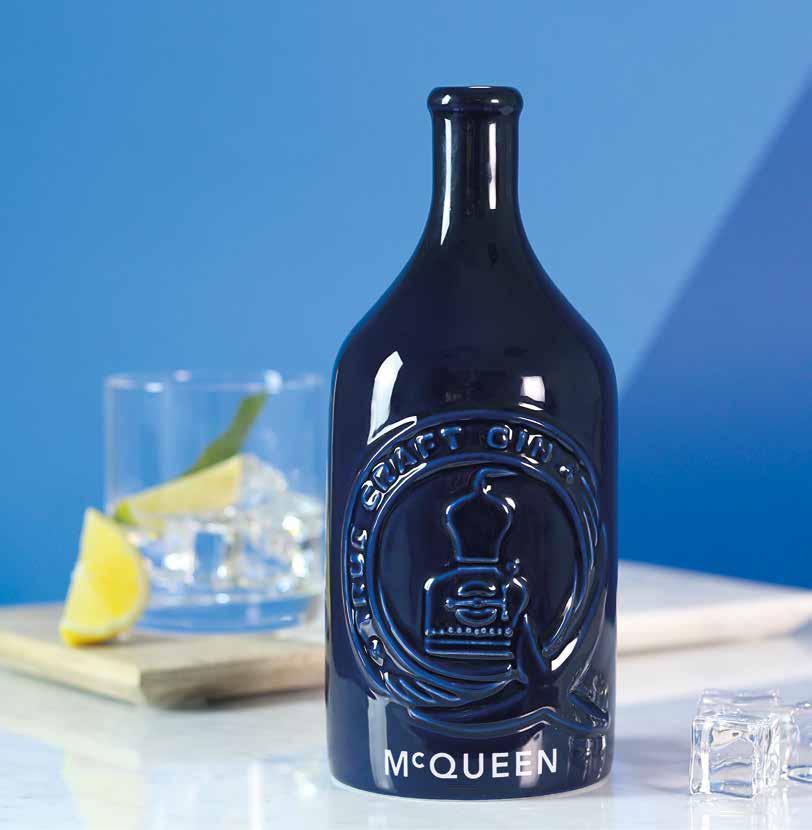 20 MCQUEEN GIN Producers of award-winning premium Scottish craft gin, McQueen Gin is distinguished by unique flavours, exceptional quality and distinctive packaging.