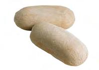 75 oz - 4" - proof and bake white bread dough - bulk 37168 40/16 oz rich's