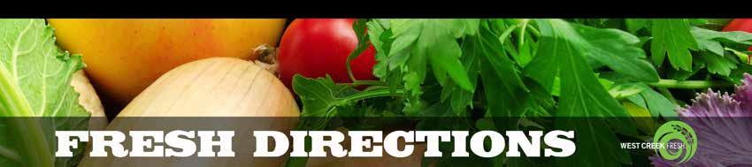 Weekly Produce Trend Report for Week Ending December 26, 2014 Due to the holidays, Fresh Directions will not be posted next week. Happy holidays!