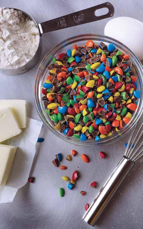 CHOPPED INCLUSIONS 80% OF CONSUMERS SAY BRANDED CANDIES MAKE FOR A BETTER-TASTING DESSERT 2 (ZREP) TR TOPPERS or UCC (GTIN) M&M S CANDIES PRODUCT DESCRIPTION M347-100* M&M S Peanut Chopped 10LB Box