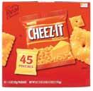 tin Cheez-it Club Pack orig, white or variety 45 ct., unit 22 Pringles Medium SIZE CANS 2.5 oz. 12 ct.