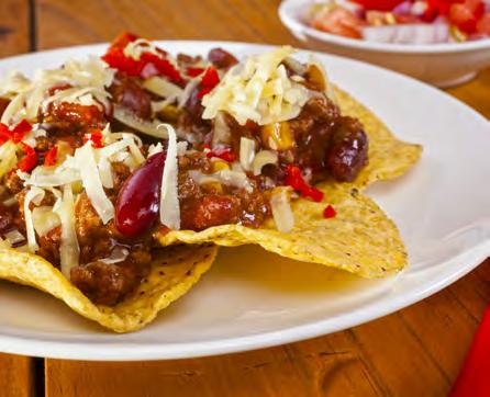 READY IN APPROX. 30 MINS NACHOS EACH SERVE GIVES: 1½ 1 2+ METHOD Heat oil in a frying pan on a medium heat. Add the onion and cook until it is soft.