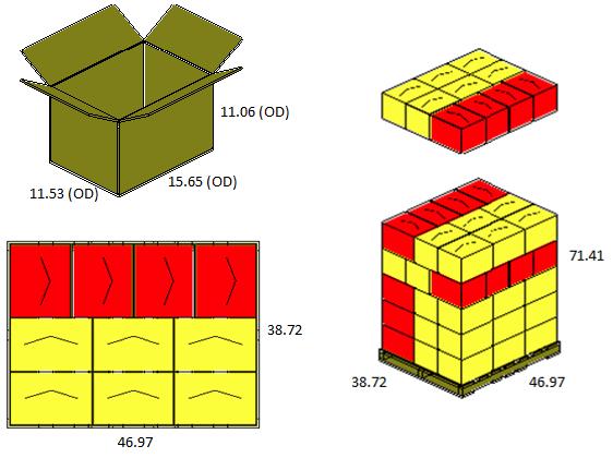 Page 2 of 6 Shipping Box Net Weight-30.0 lb. (13.60 kg) Approximate box weight Shipping Gross Weight-31.45 lb. (14.26 kg) Box Dimensions 15.65 x 11.53 x 11.06 (39.75cm x 29.28cm x 28.
