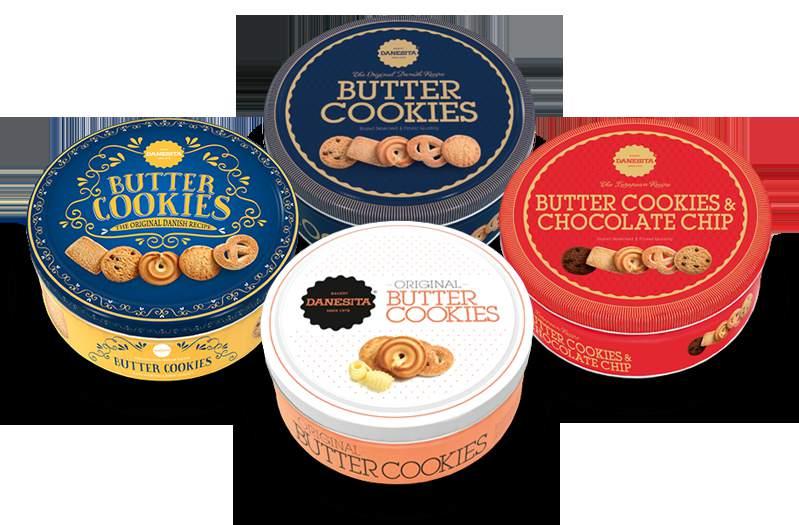 BUTTER COOKIES Our Butter Cookies are made with the traditional Danish recipe, with all