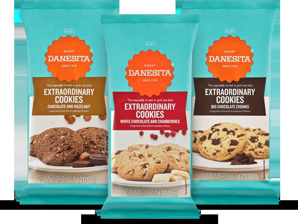 COOKIES & BISCUITS Extraordinary Cookies They are more than simple cookies They are EXTRAORDINARY Cookies. Extraordinary in the indulgent flavor and in the larger size.