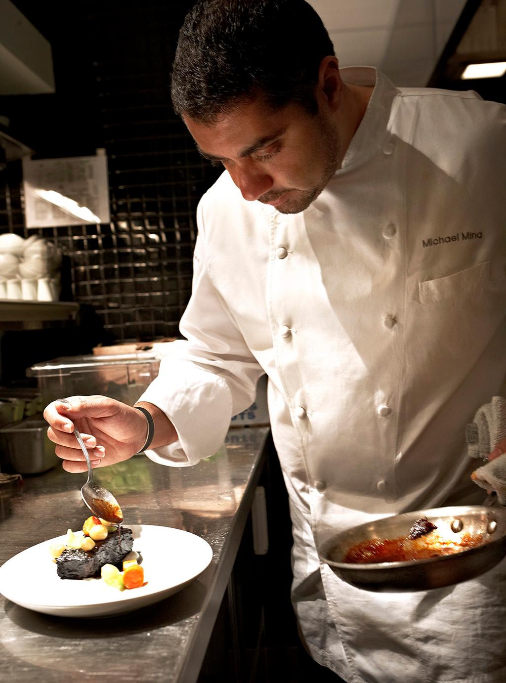 about michael mina MichelinStarred Chef Michael Mina first appeared on the culinary map as executive chef at Aqua Restaurant in San Francisco.