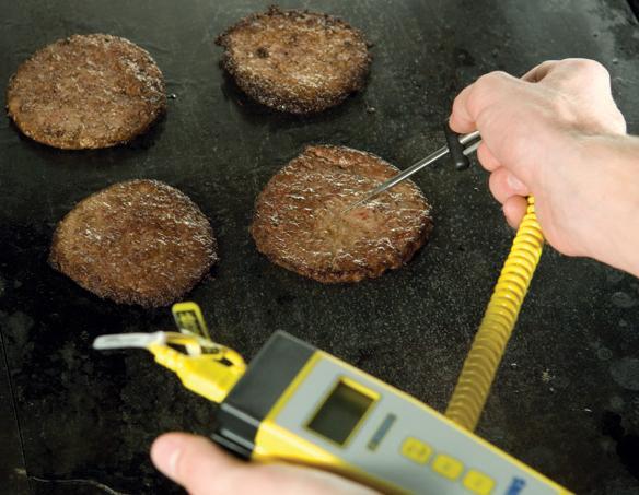 Cooking Requirements for Specific Food Minimum internal cooking temperature: 155 F (68 C) for 15 seconds Ground meat beef, pork, and other meat Mechanically