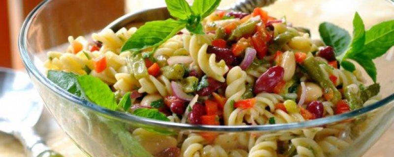 Three Bean Pasta Salad Monday 12th November 00:15:00 00:15:00 8 Perfect to prepare ahead of time and leave in the fridge for the flavours to develop! 1. 250g fusilli noodles 2.
