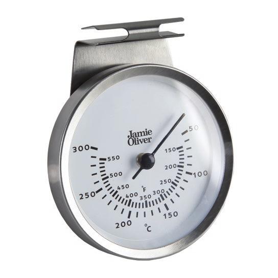 Oven Thermometer Brushed stainless steel oven thermometer which is perfect for more accurate baking Temperature readings in both celsius and fahrenheit Thermometer