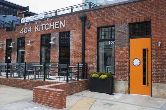 The 404 Kitchen offers a modern take on classic European cuisine, with an emphasis on local, seasonal fare.