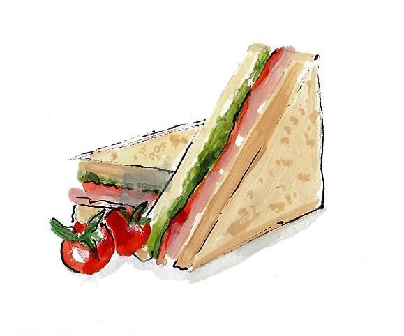 LUNCH CATERING HOMEMADE GLUTEN FREE BREAD AVAILABLE. $2.50 additional surcharge per serve. SANDWICHES 4 Point standard 2 fillings. $7.60 4 Point gourmet fillings. $8.50 4 Point deluxe fillings. $9.