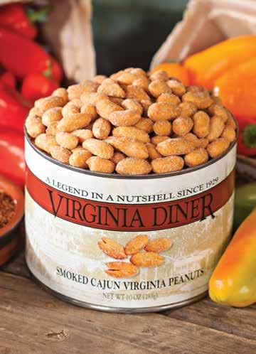 and our famous Salted Virginia Diner Peanuts. All three 10 oz. cans are vacuum sealed for freshness. 80102 $32.