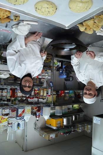 Rubina and her sous chef are there early in the morning to prepare all the items from scratch.