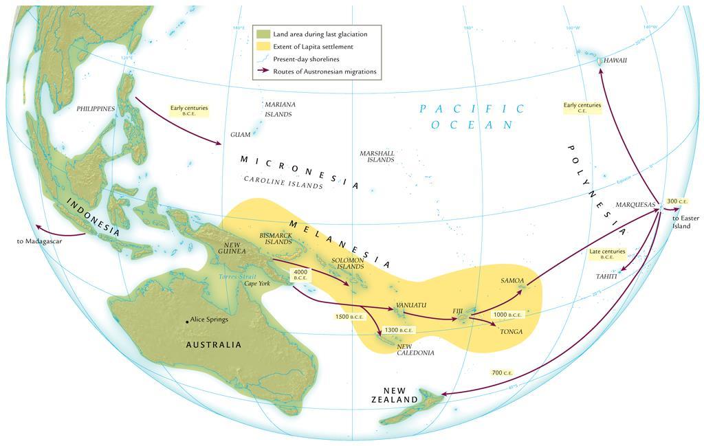 Early Societies of Oceania, 1500 B.C.E.- 700 C.E. 2011, The McGraw-Hill Companies, Inc.